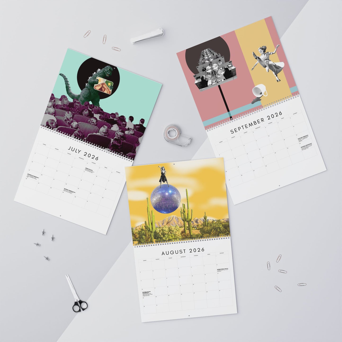 Atomic Sublime 2026 Wall Calendar by Ash Bradley