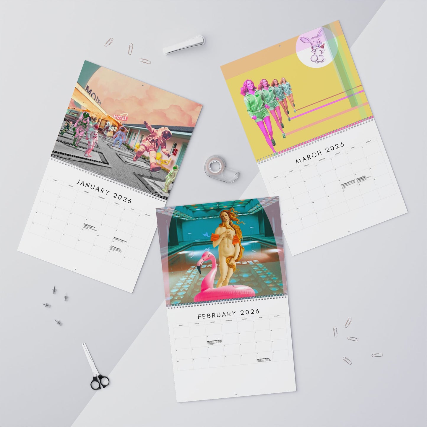 Atomic Sublime 2026 Wall Calendar by Ash Bradley